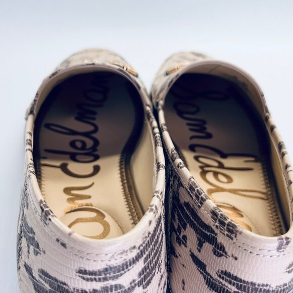 Sam Edelman Loraine Snake‑Print Loafer Size 10M Leather Driving Slip-On - Picture 12 of 16